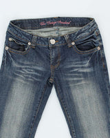 Vintage Y2k 00s Spinkle Rhinestone Jeans - W28 L30