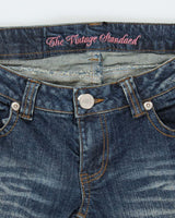 Vintage Y2k 00s Spinkle Rhinestone Jeans - W28 L30