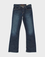 Vintage Y2K Deadstock with Tags Eddie Bauer Dark Wash Flared Jeans - W32 L30