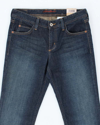 Vintage Y2K Deadstock with Tags Eddie Bauer Dark Wash Flared Jeans - W32 L30