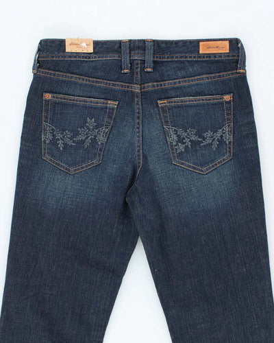 Vintage Y2K Deadstock with Tags Eddie Bauer Dark Wash Flared Jeans - W32 L30