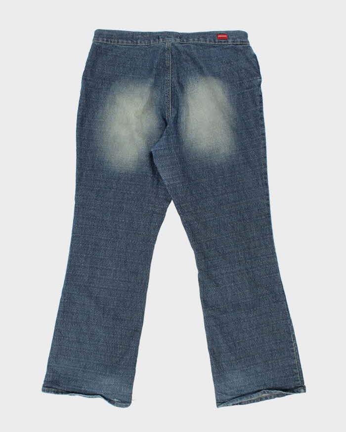 Vintage Y2k 00s London Blue Chunky Belt Jeans - W37 L32