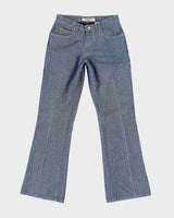 Vintage Y2k 00s Paris Blue Iridescent Jeans - W27 L31