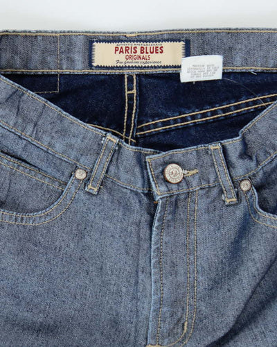 Vintage Y2k 00s Paris Blue Iridescent Jeans - W27 L31