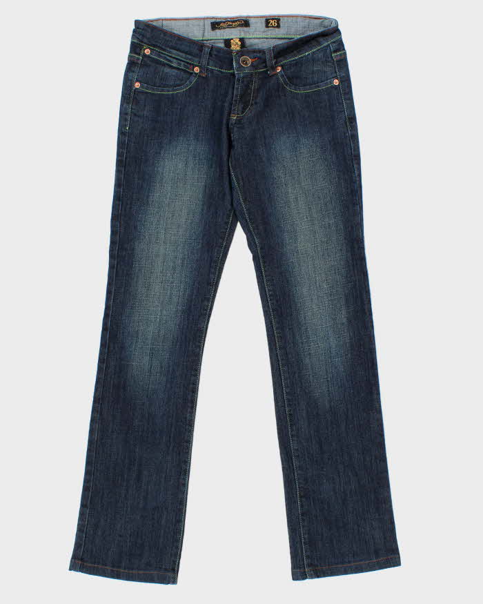 Vintage Y2K 00s Women's Ed Hardy Embroidered Slim Fit Jeans - W26 L30