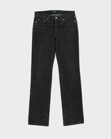 Vintage Y2K 00s Versace Jeans Couture All Over Print Slim Straight Jeans - W26 L29