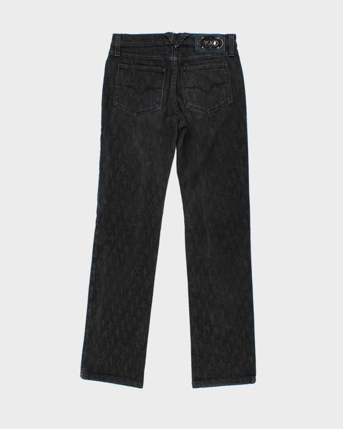 Vintage Y2K 00s Versace Jeans Couture All Over Print Slim Straight Jeans - W26 L29