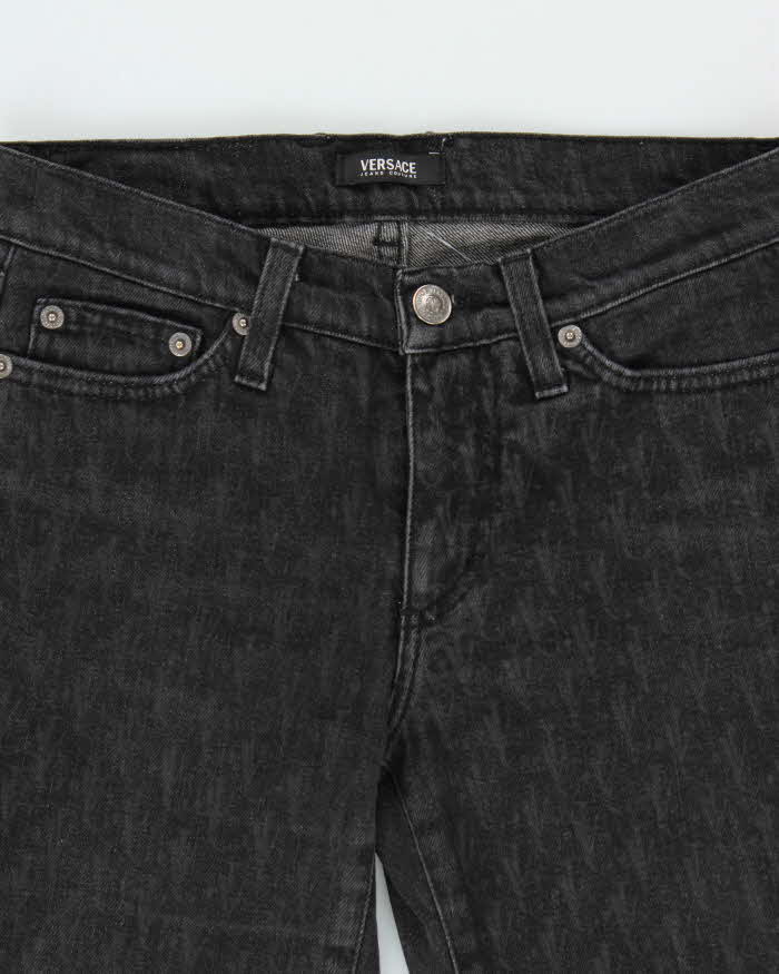 Vintage Y2K 00s Versace Jeans Couture All Over Print Slim Straight Jeans - W26 L29