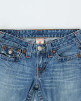 Vintage Y2k 00s True Religion Twist Seam Flare Jeans - W30 L34