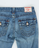 Vintage Y2k 00s True Religion Twist Seam Flare Jeans - W30 L34