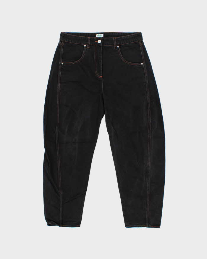 Vintage Women's Kenzo Paris Jungle Contrast Stitch Relaxed Barrel Fit Jeans - W32 L26