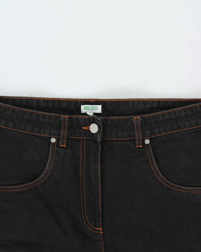 Vintage Women's Kenzo Paris Jungle Contrast Stitch Relaxed Barrel Fit Jeans - W32 L26