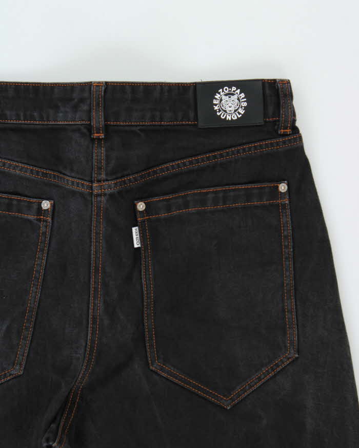 Vintage Women's Kenzo Paris Jungle Contrast Stitch Relaxed Barrel Fit Jeans - W32 L26