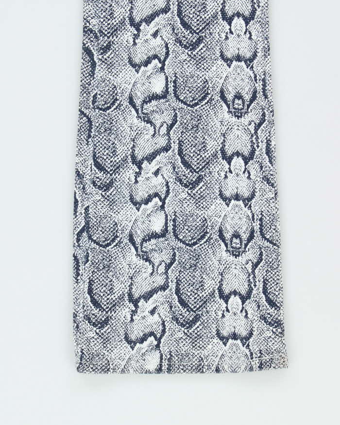 Deadstock Vintage 90s Spase Snake Print Jeans - W26 L32