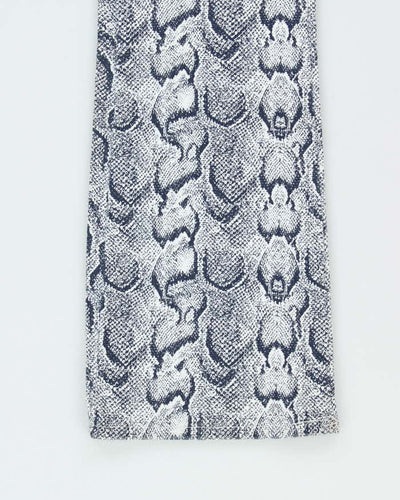 Deadstock Vintage 90s Spase Snake Print Jeans - W26 L32