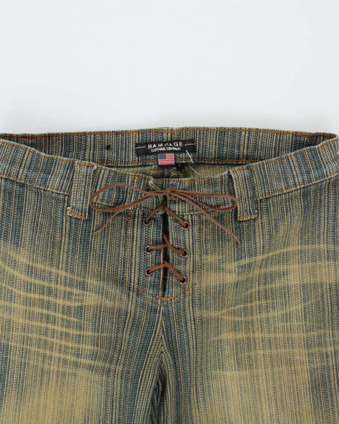 Vintage Rampage Made In USA Women's Lace Up Flared Jeans - W30 L31