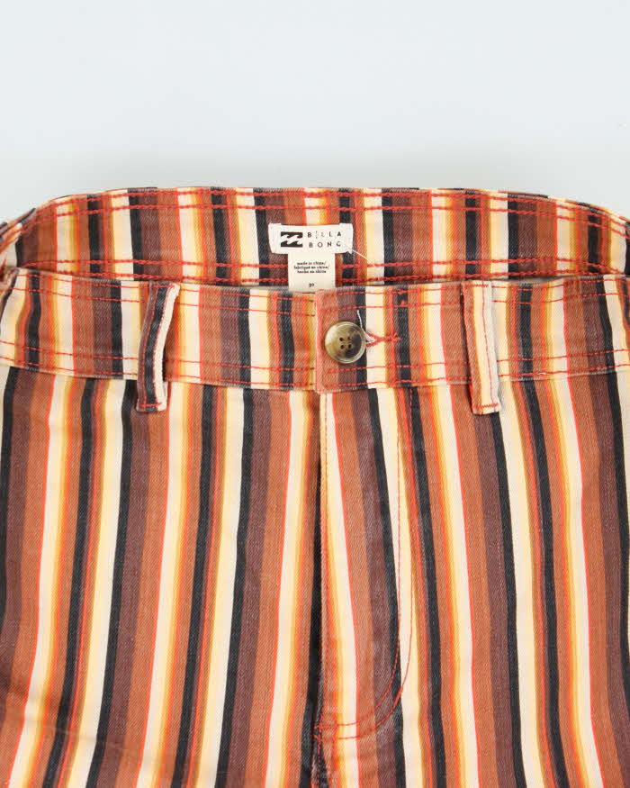 Deadstock Billabong Stripe Wide Leg Jeans - W30 L28