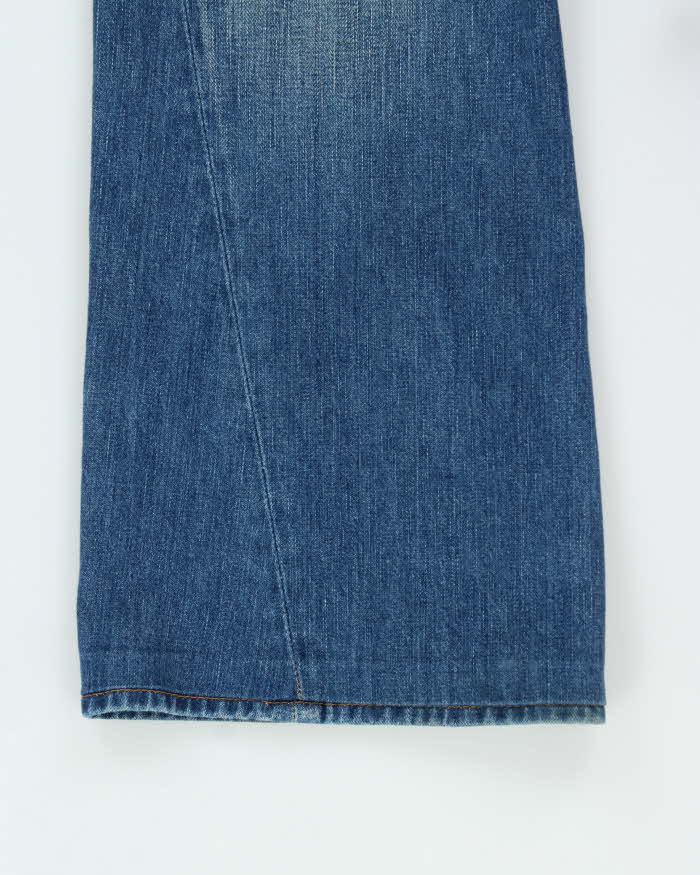 Vintage Y2K 00s True Religion Barrel Flared Joey Flap Women's Low Rise Jeans - W36 L30