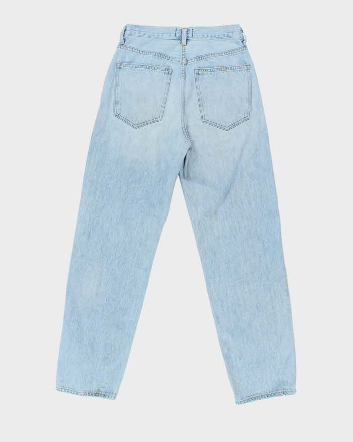 Agolde Women's Criss Cross Made In USA Distressed Straight Leg Denim Jeans - W26 L30