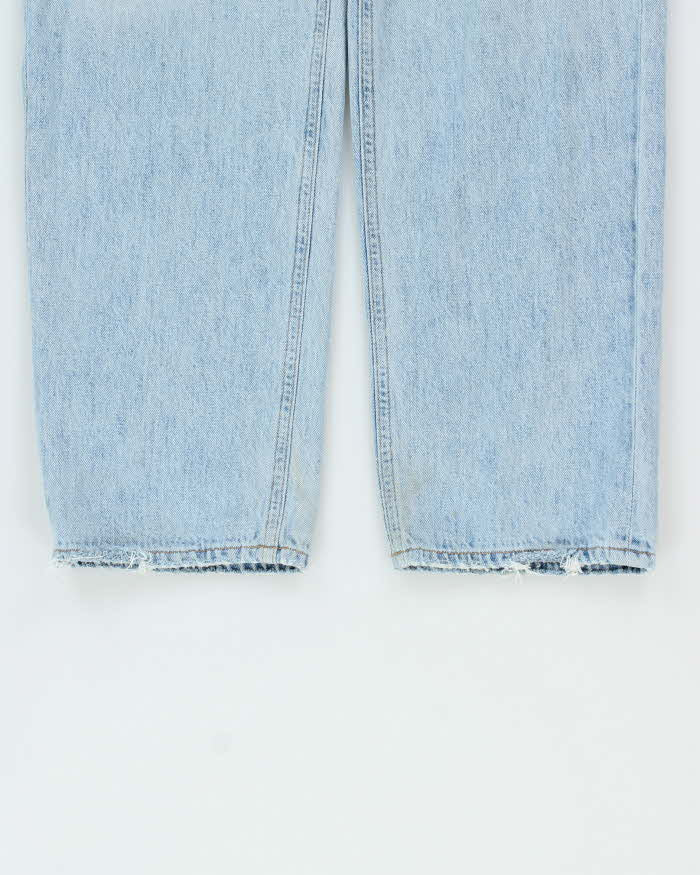 Agolde Women's Criss Cross Made In USA Distressed Straight Leg Denim Jeans - W26 L30