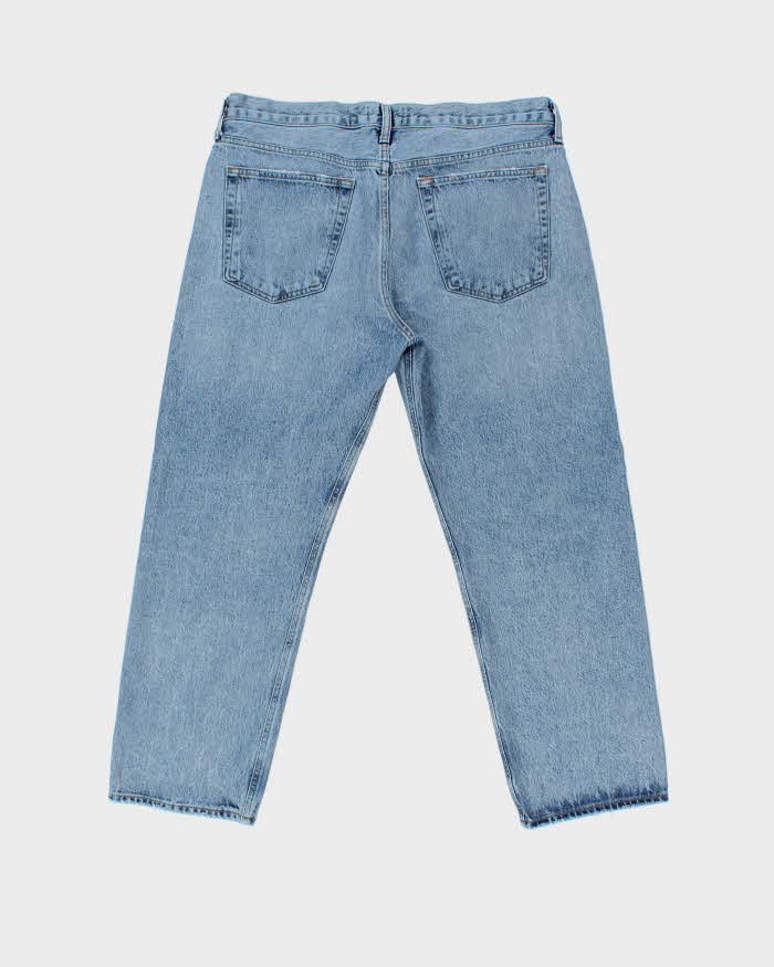 Agolde 'Wyman Low Slung Vintage' Women's Wide Leg Distressed Denim Jeans - W36 L28