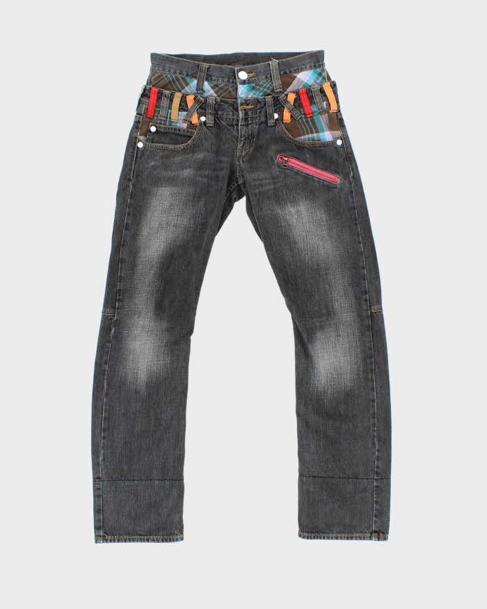 Vintage Y2K 00s Double Focus Twin Waist Barrel Fit Straight Leg Women's Jeans - W30 L32