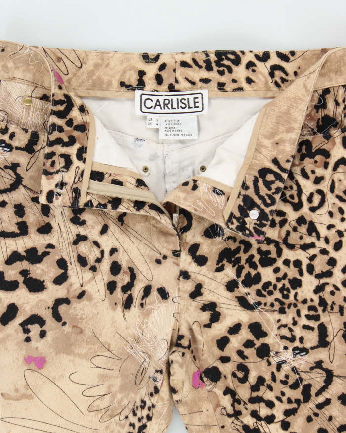 Vintage 90s 00s Carlisle Animal Print Jeans - W28 L29