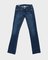 Vintage Y2k 00s True Religion Diamonte Detail Skinny Jeans - W26 L34