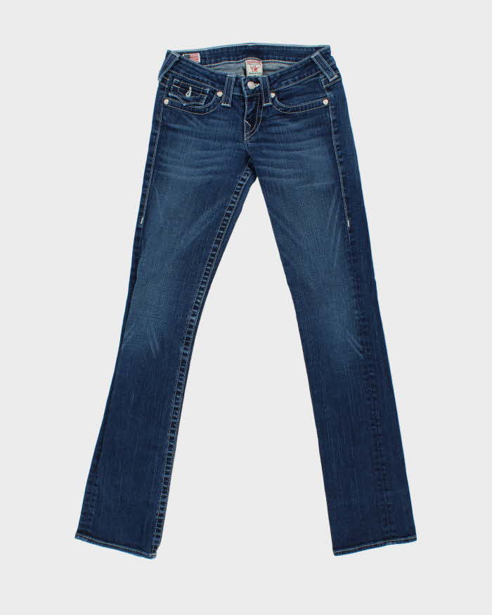 Vintage Y2k 00s True Religion Diamonte Detail Skinny Jeans - W26 L34