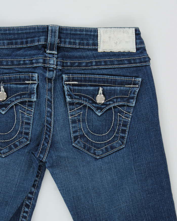 Vintage Y2k 00s True Religion Diamonte Detail Skinny Jeans - W26 L34
