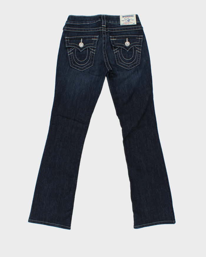 Vintage Y2k 00s True Religion Diamonte Detail Bootcut Jeans - W25 L29