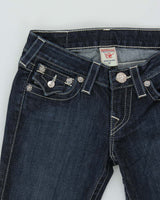 Vintage Y2k 00s True Religion Diamonte Detail Bootcut Jeans - W25 L29
