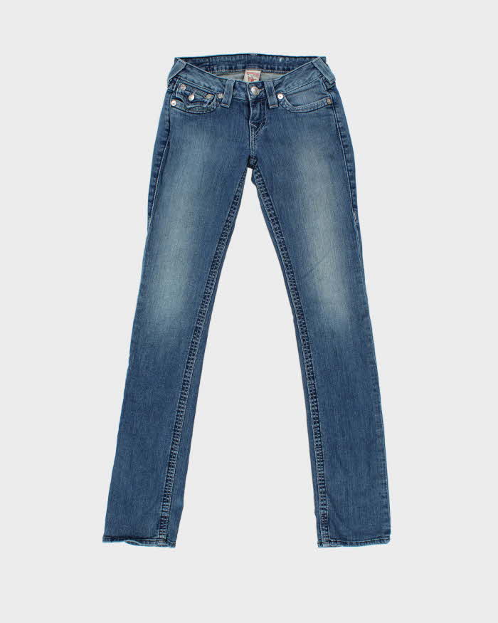 Vintage Y2k 00s True Religion Faded Skinny Jeans - W25 L33