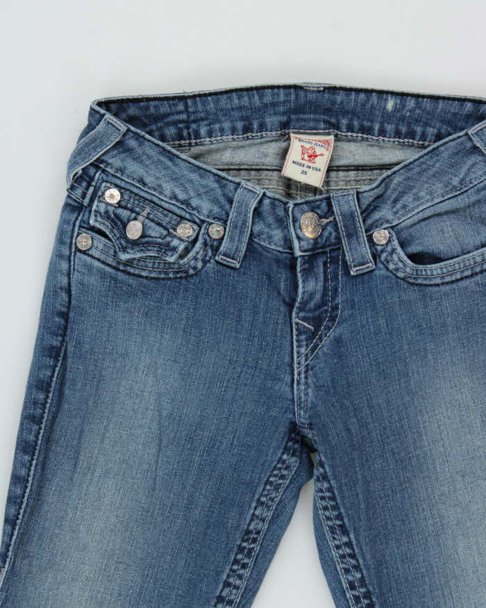 Vintage Y2k 00s True Religion Faded Skinny Jeans - W25 L33