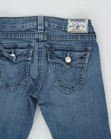 Vintage Y2k 00s True Religion Faded Skinny Jeans - W25 L33