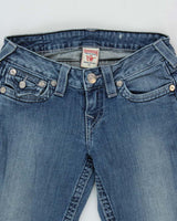 Vintage Y2k 00s True Religion Faded Skinny Jeans - W25 L33