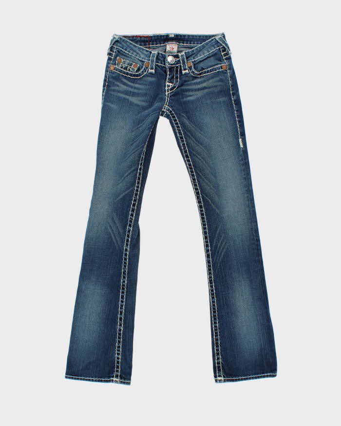 Vintage Y2k 00s True Religion Contrast Stitch Bootcut Jeans - W25 L33