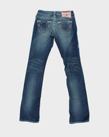 Vintage Y2k 00s True Religion Contrast Stitch Bootcut Jeans - W25 L33
