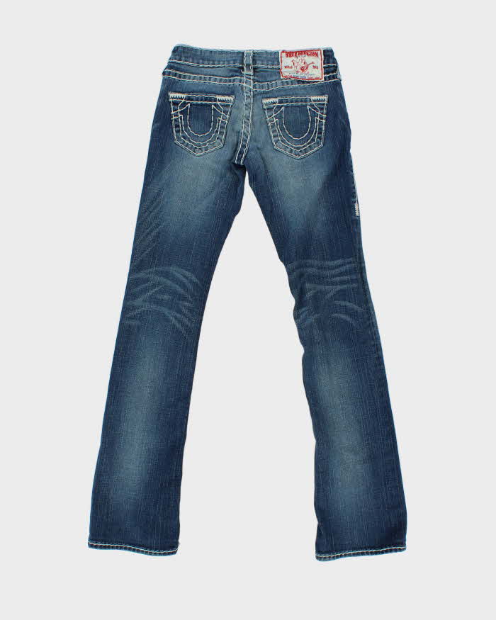 Vintage Y2k 00s True Religion Contrast Stitch Bootcut Jeans - W25 L33