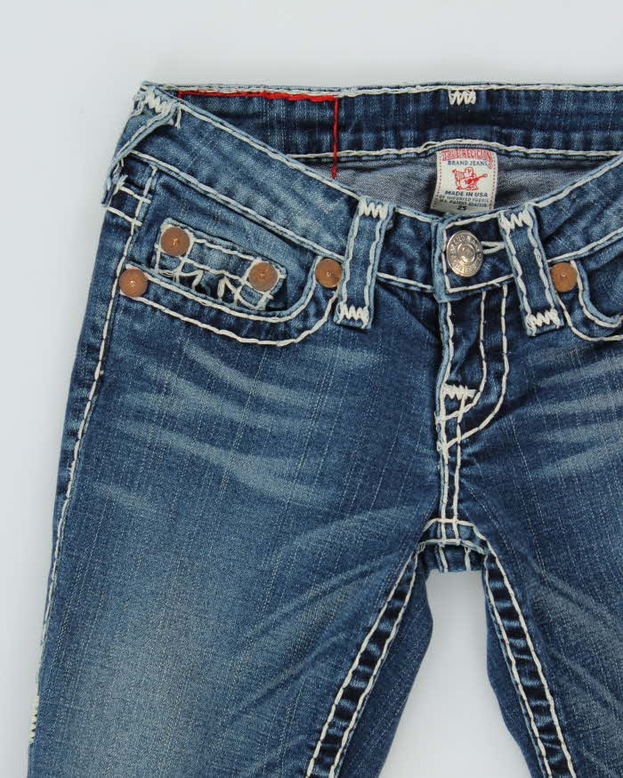 Vintage Y2k 00s True Religion Contrast Stitch Bootcut Jeans - W25 L33