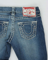 Vintage Y2k 00s True Religion Contrast Stitch Bootcut Jeans - W25 L33