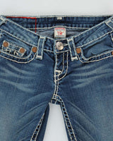 Vintage Y2k 00s True Religion Contrast Stitch Bootcut Jeans - W25 L33