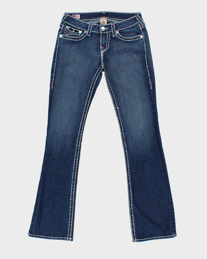 Vintage Y2k 00s True Religion Contrast Stitch Skinny Jeans - W27 L33