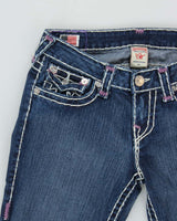 Vintage Y2k 00s True Religion Contrast Stitch Skinny Jeans - W27 L33