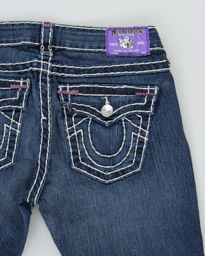 Vintage Y2k 00s True Religion Contrast Stitch Skinny Jeans - W27 L33