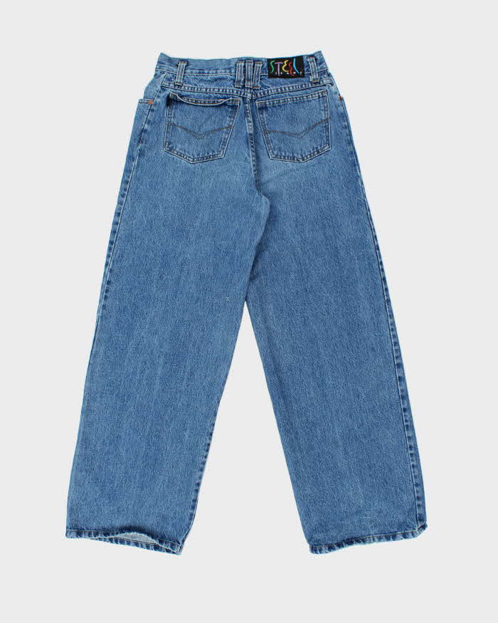 Vintage 1990s Steel Made In USA Super Wide Leg Women's Jeans - W28 L31