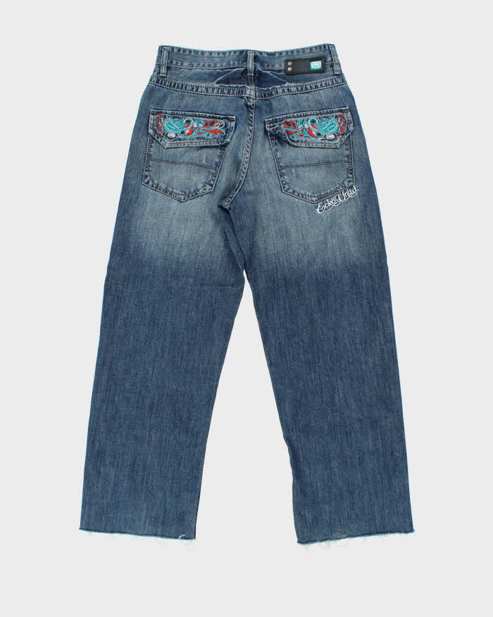 Vintage Y2K 00s Ecko UNLTD Embroidered Denim Baggy Fit Leg Jeans - W30 L29