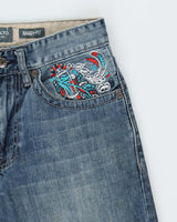 Vintage Y2K 00s Ecko UNLTD Embroidered Denim Baggy Fit Leg Jeans - W30 L29
