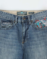Vintage Y2K 00s Ecko UNLTD Embroidered Denim Baggy Fit Leg Jeans - W30 L29