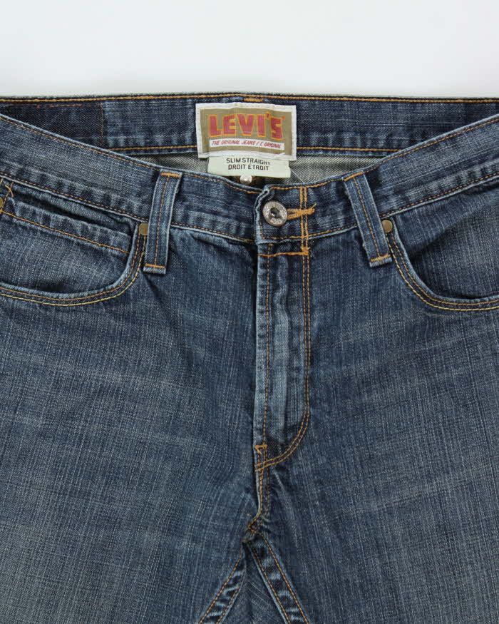 Vintage Y2K 00s Levi's Stone Wash Denim Slim Straight Leg Jeans - W34 L32